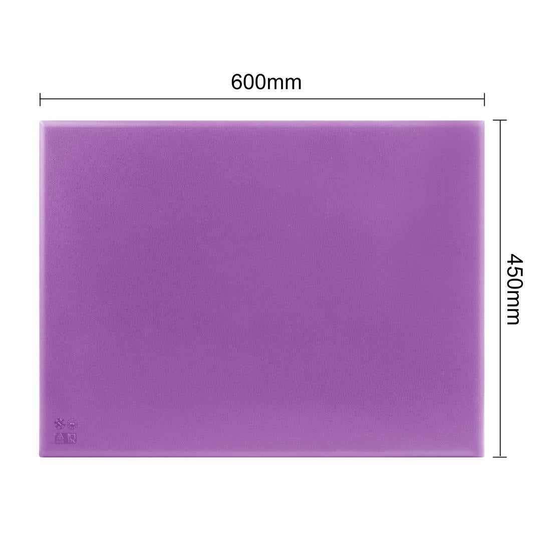 Hygiplas Extra Thick High Density Chopping Board Purple - 600x450x25mm (600(L)x450(W)x25(H)mm| HDPE | For allergenic foods) • PAS-FX104