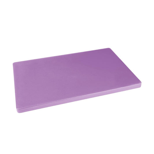 Hygiplas Extra Thick Low Density Chopping Board Purple - 300x450x20mm (450(L)x300(W)x20(H)mm| LDPE | For allergenic foods) • PAS-FX107
