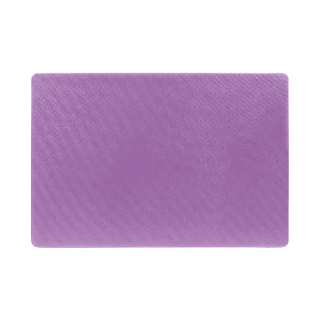 Hygiplas Extra Thick Low Density Chopping Board Purple - 300x450x20mm (450(L)x300(W)x20(H)mm| LDPE | For allergenic foods) • PAS-FX107