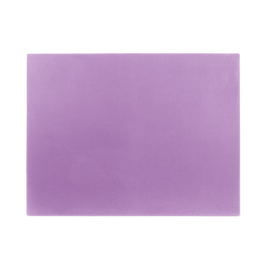 Hygiplas Low Density Chopping Board Purple - 600x450x10mm (600(L)x450(W)x10(H)mm| LDPE | For allergenic foods) • PAS-FX108