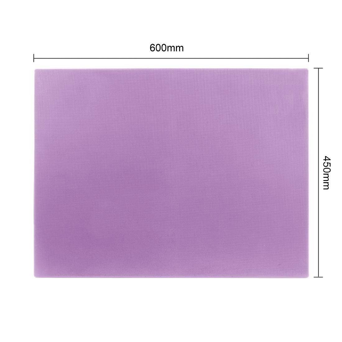 Hygiplas Low Density Chopping Board Purple - 600x450x10mm (600(L)x450(W)x10(H)mm| LDPE | For allergenic foods) • PAS-FX108