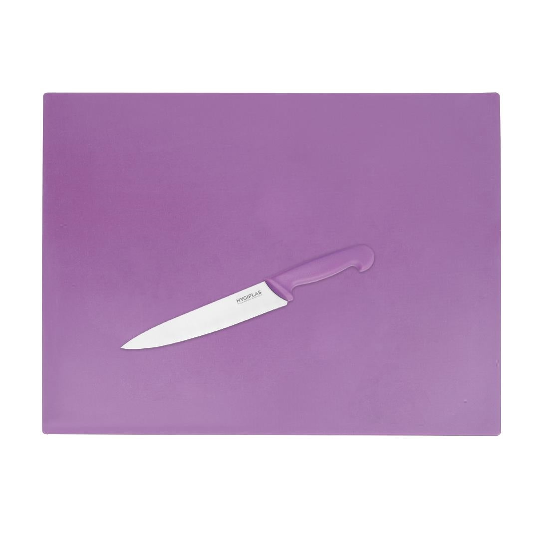 Hygiplas Low Density Chopping Board Purple - 600x450x10mm (600(L)x450(W)x10(H)mm| LDPE | For allergenic foods) • PAS-FX108