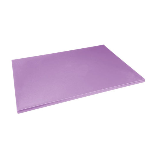 Hygiplas Extra Thick Low Density Chopping Board Purple - 600x450x20mm (600(L)x450(W)x20(H)mm| LDPE | For allergenic foods) • PAS-FX109