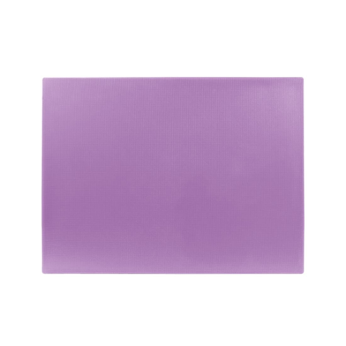 Hygiplas Extra Thick Low Density Chopping Board Purple - 600x450x20mm • PAS-FX109