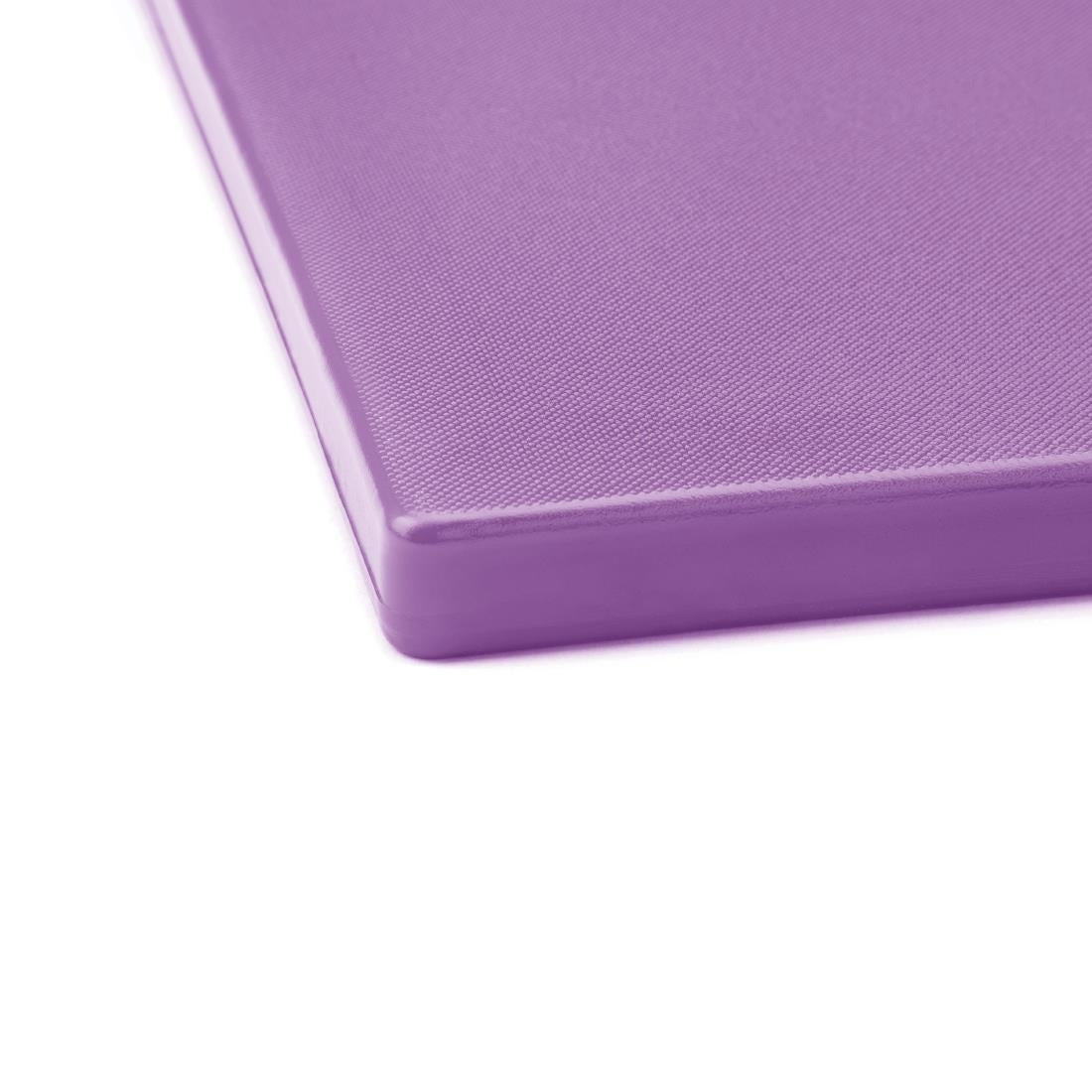 Hygiplas Extra Thick Low Density Chopping Board Purple - 600x450x20mm (600(L)x450(W)x20(H)mm| LDPE | For allergenic foods) • PAS-FX109