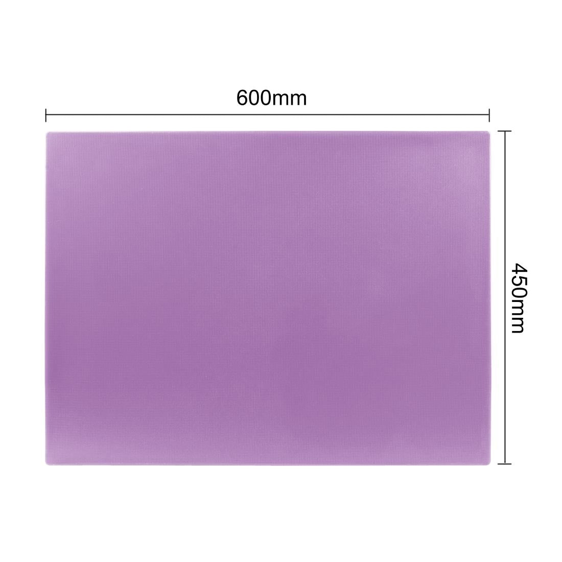 Hygiplas Extra Thick Low Density Chopping Board Purple - 600x450x20mm • PAS-FX109