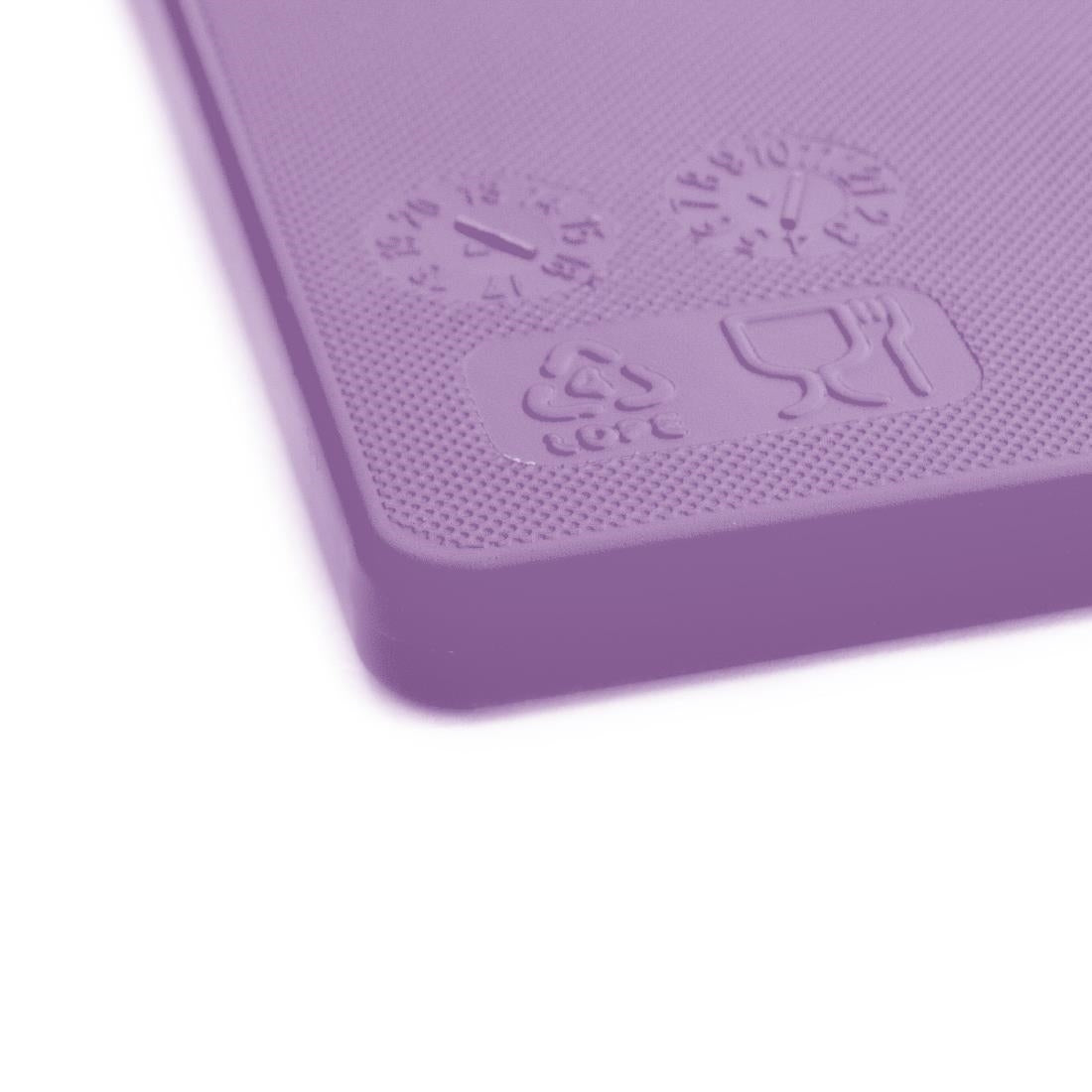 Hygiplas Antibacterial Low Density Chopping Board Purple - 450x300x10mm • PAS-FX110