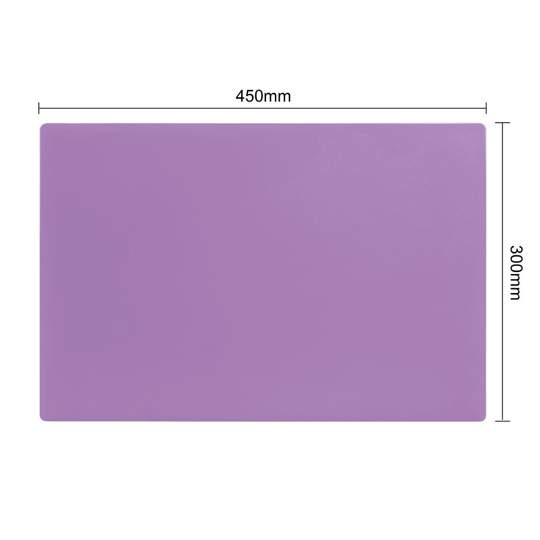 Hygiplas Antibacterial Low Density Chopping Board Purple - 450x300x10mm • PAS-FX110