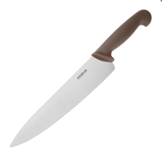 Hygiplas Cooks Knife Brown 250mm • PAS-FX111