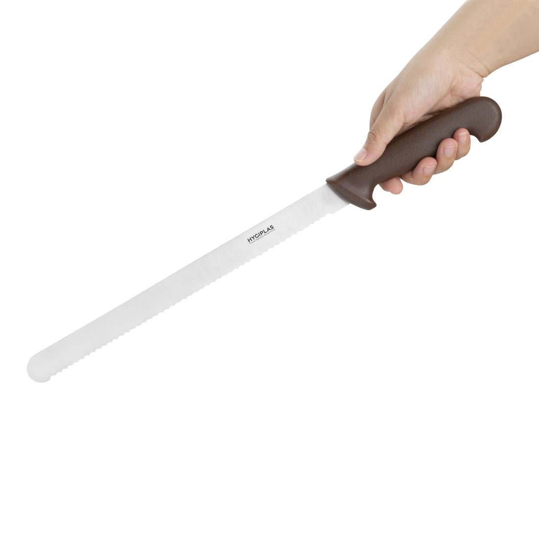 Hygiplas Slicer Serrated Brown Knife 305mm • PAS-FX118