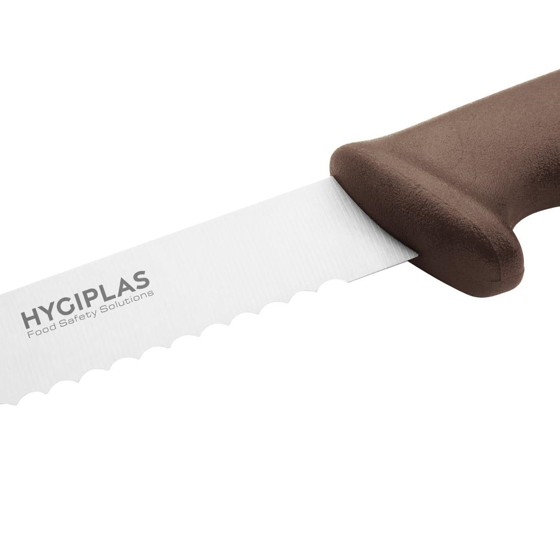 Hygiplas Slicer Serrated Brown Knife 305mm • PAS-FX118