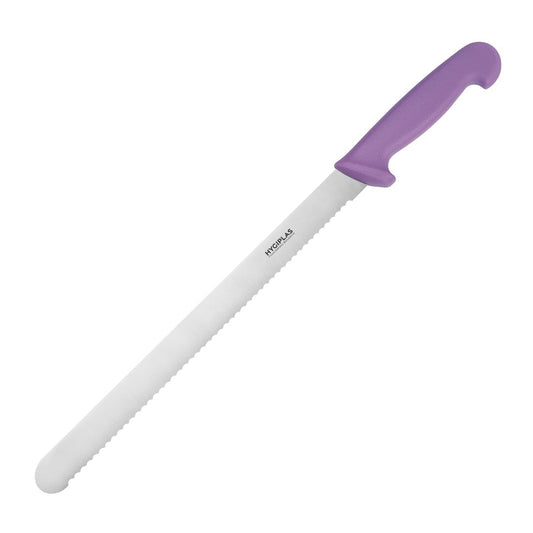 Hygiplas Slicer Serrated Purple Knife 305mm • PAS-FX119