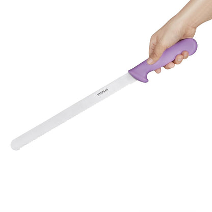 Hygiplas Slicer Serrated Purple Knife 305mm • PAS-FX119