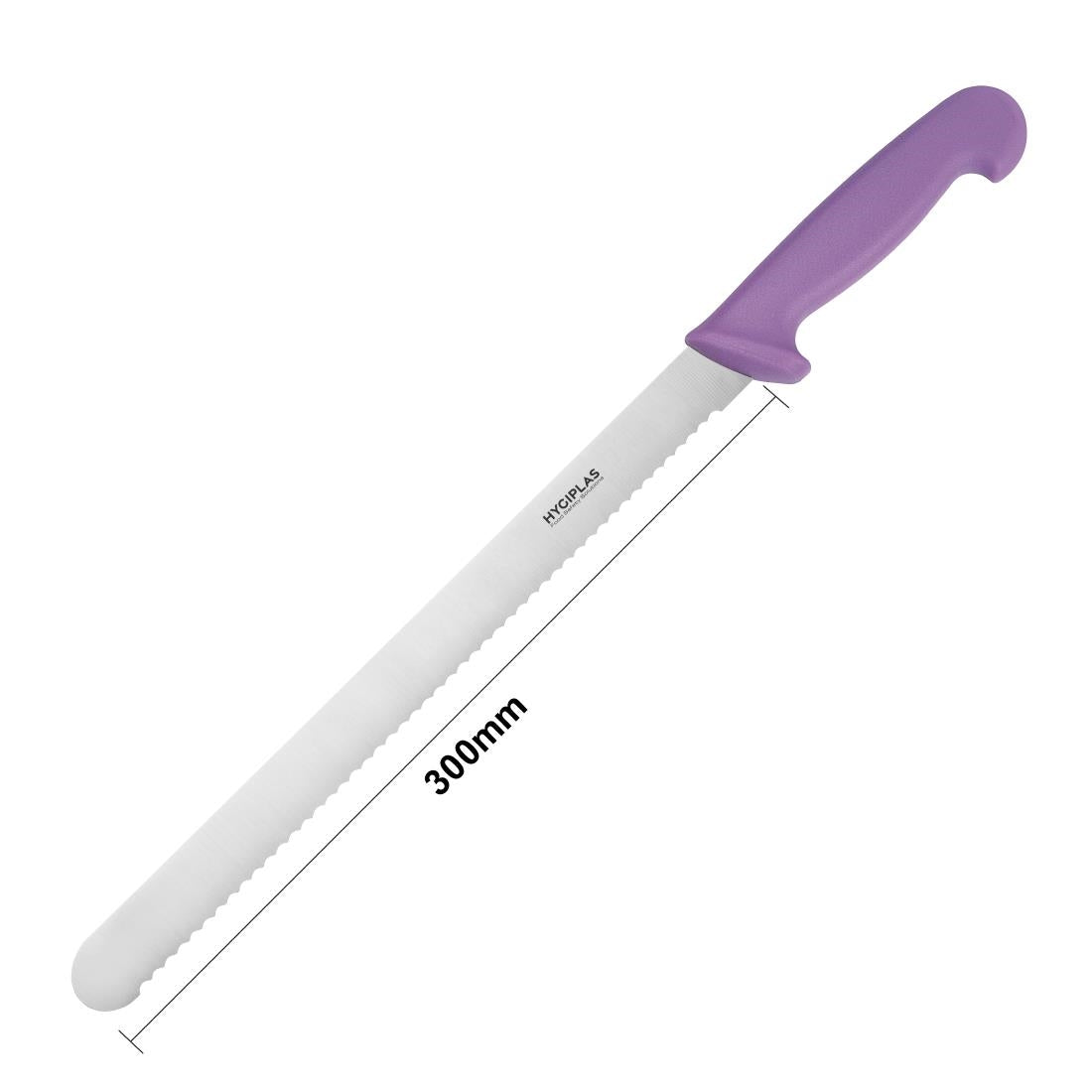 Hygiplas Slicer Serrated Purple Knife 305mm • PAS-FX119