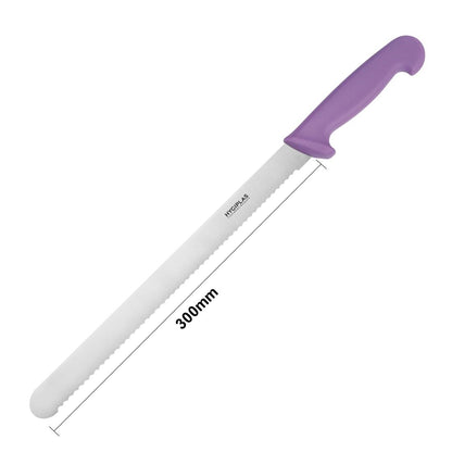 Hygiplas Slicer Serrated Purple Knife 305mm • PAS-FX119