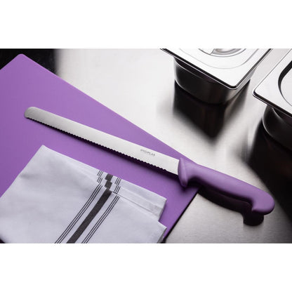 Hygiplas Slicer Serrated Purple Knife 305mm • PAS-FX119