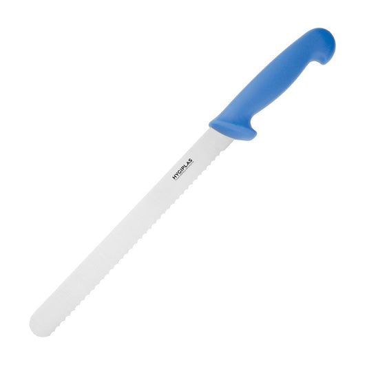 Hygiplas Slicer Serrated Blue 250mm • PAS-FX120