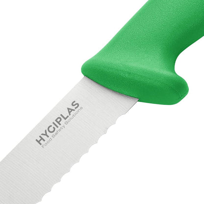 Hygiplas Slicer Serrated Green Knife 250mm • PAS-FX121