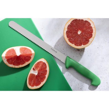 Hygiplas Slicer Serrated Green Knife 250mm • PAS-FX121