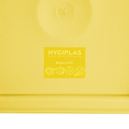 Hygiplas Square Food Storage Container Lid Yellow Medium • PAS-FX138