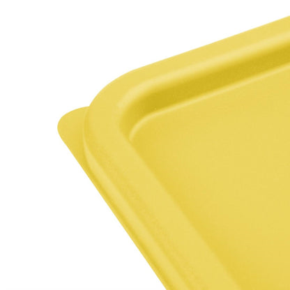 Hygiplas Square Food Storage Container Lid Yellow Medium • PAS-FX138