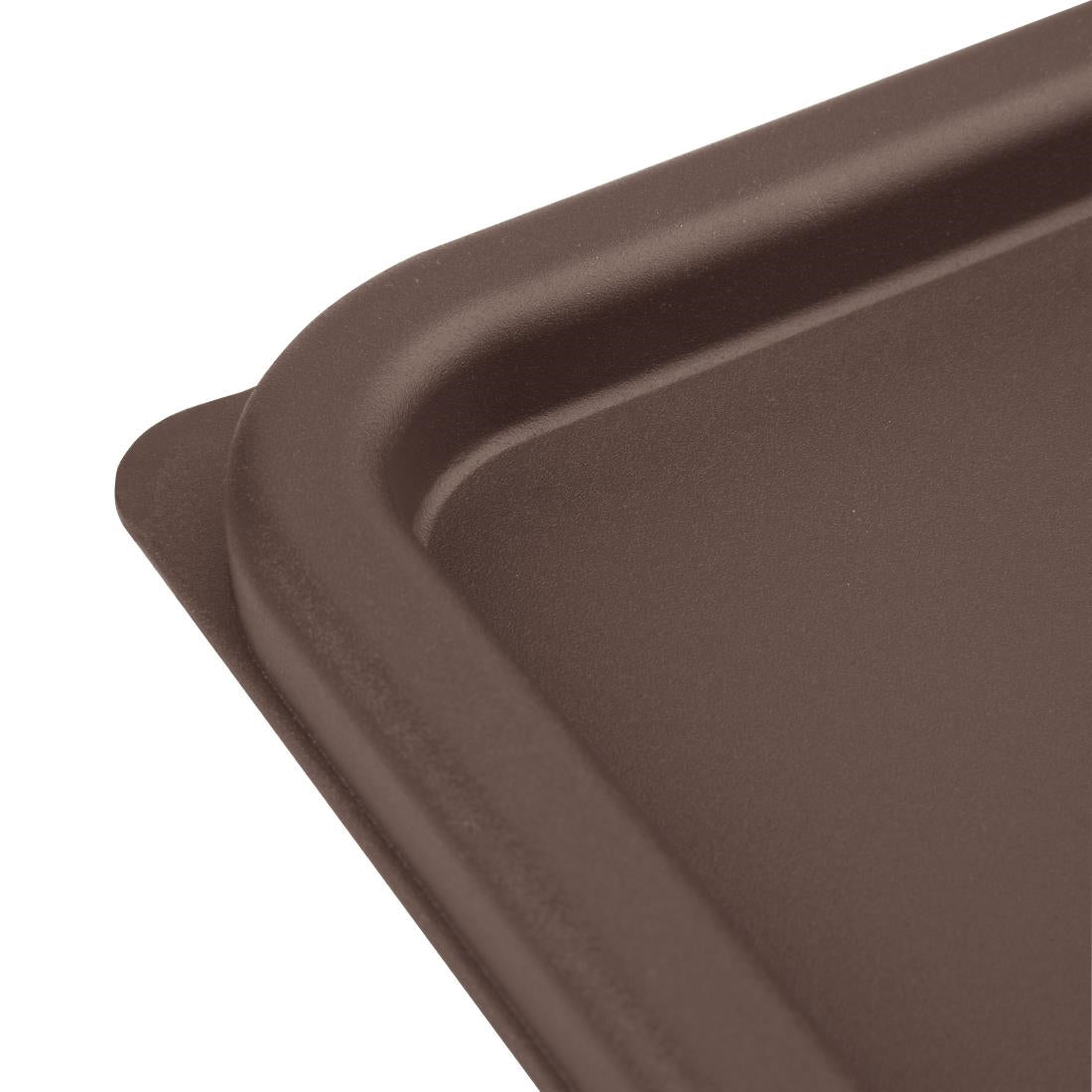 Hygiplas Square Food Storage Container Lid Brown Large • PAS-FX142