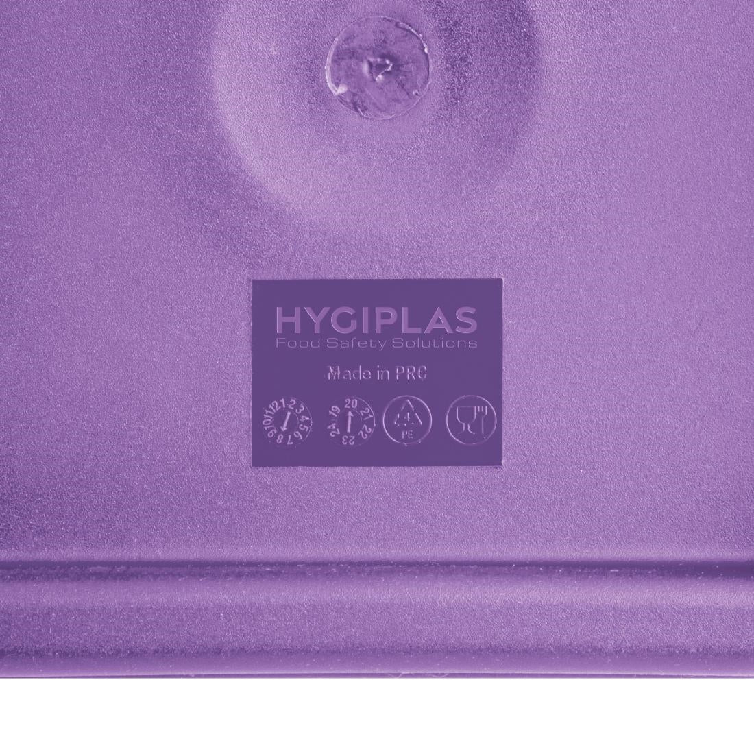 Hygiplas Square Food Storage Container Lid Purple Medium • PAS-FX144