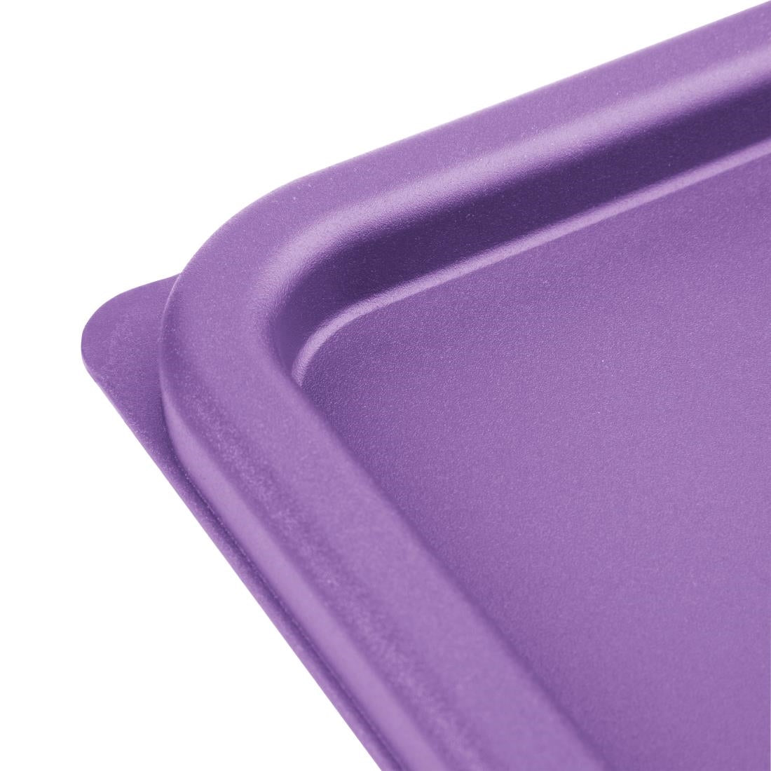 Hygiplas Square Food Storage Container Lid Purple Medium • PAS-FX144