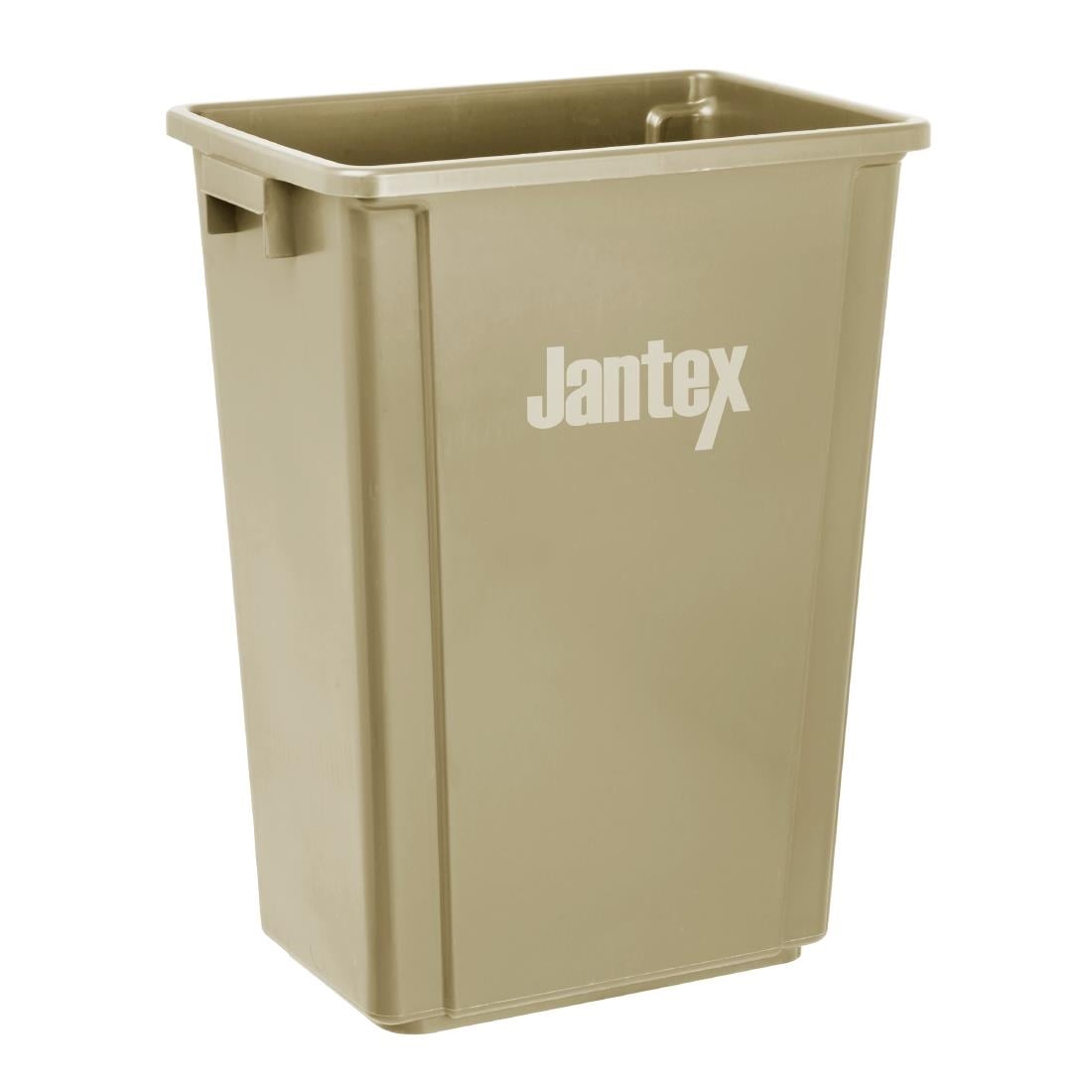 Jantex Slim Bin Beige 60Ltr (Space-saving design | Material: Polypropylene | 600(H)x455(W)x312(D)mm) • PAS-FX149