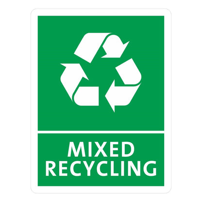 Jantex Slim Bin Mixed Recycling Label • PAS-FX196