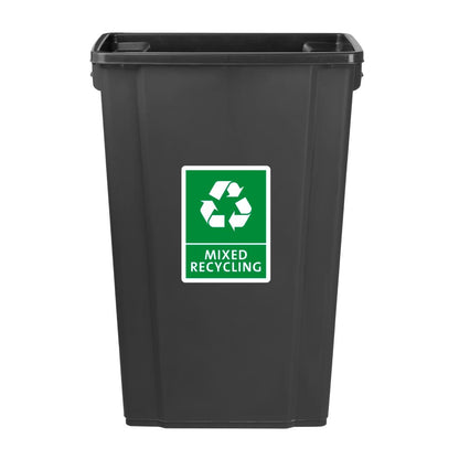 Jantex Slim Bin Mixed Recycling Label • PAS-FX196