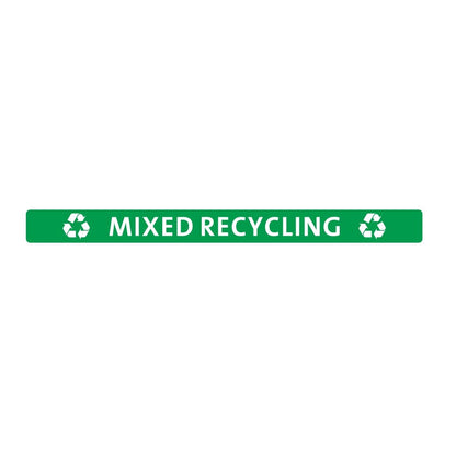 Jantex Slim Bin Lid Mixed Recycling Label • PAS-FX197