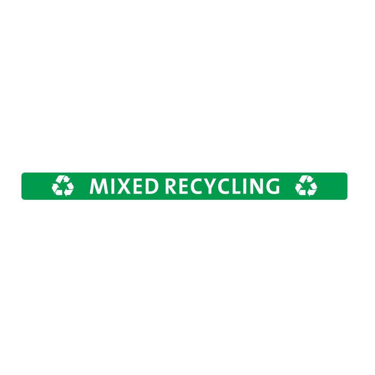 Jantex Slim Bin Lid Mixed Recycling Label • PAS-FX197