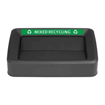 Jantex Slim Bin Lid Mixed Recycling Label • PAS-FX197