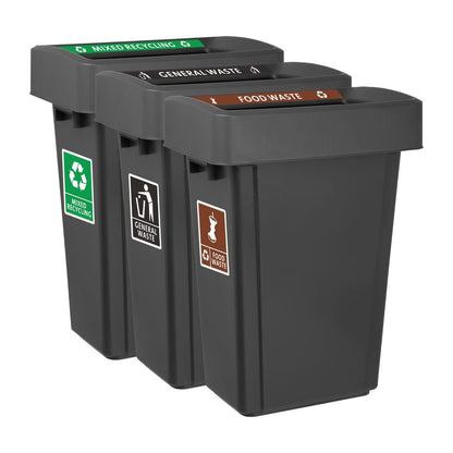 Jantex Slim Bin Lid Mixed Recycling Label • PAS-FX197