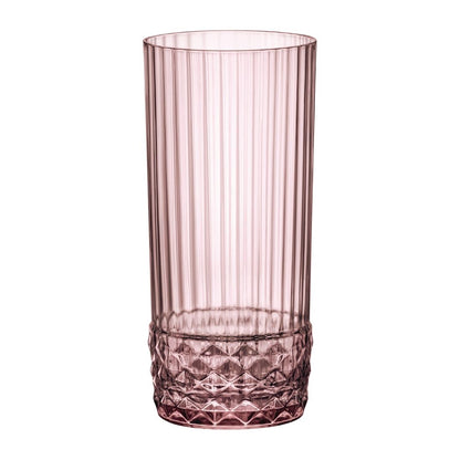 Bormioli Rocco America 20s Cooler Glasses 490ml Lilac Rose (12 Pack) (Pack of 12) • PAS-FY001