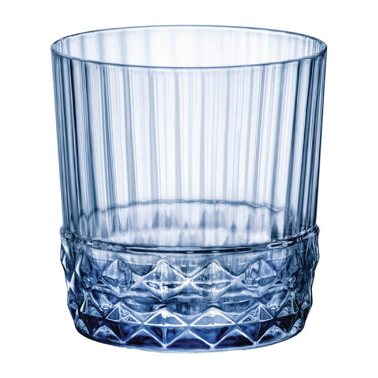 Bormioli Rocco America 20s Double Old Fashioned Glasses Sapphire Blue 370ml (36 Pack) • PAS-FY004