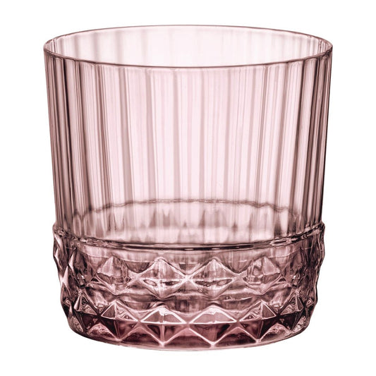 Bormioli Rocco America 20s Rocks Glasses Lilac Rose 300ml (6 Pack) • PAS-FY009