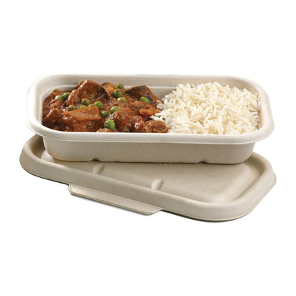 BioPak BioCane Takeaway Bases Natural - 750ml (500 Pack) (Natural Colourway | 750ml / 25.3oz| Pack of 500) • PAS-DU620