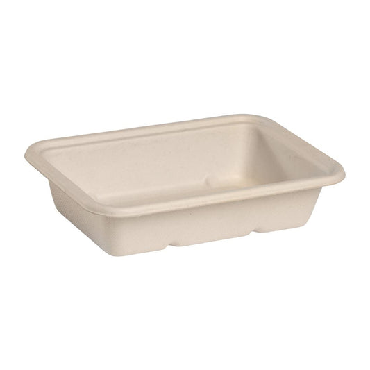 BioPak BioCane Takeaway Bases Natural 500ml (500 Pack) (Natural Colourway | 500ml / 16.9oz| Pack of 500) • PAS-DU637