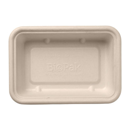 BioPak BioCane Takeaway Bases Natural 500ml (500 Pack) (Natural Colourway | 500ml / 16.9oz| Pack of 500) • PAS-DU637