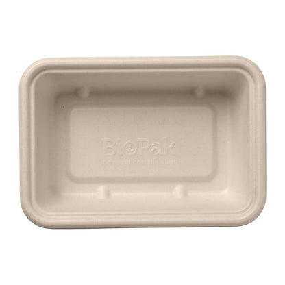 BioPak BioCane Takeaway Bases Natural 600ml (500 Pack) (Natural Colourway | 600ml / 20oz| Pack of 500) • PAS-DU639