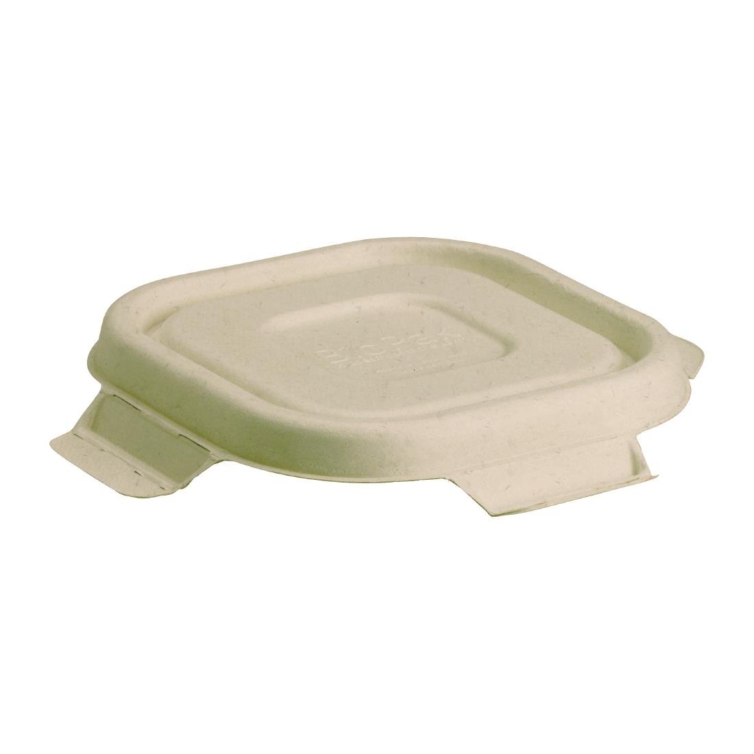 BioPak BioCane Natural Lids for BioCane 280-630ml Trays (Pack 600) • PAS-DU657