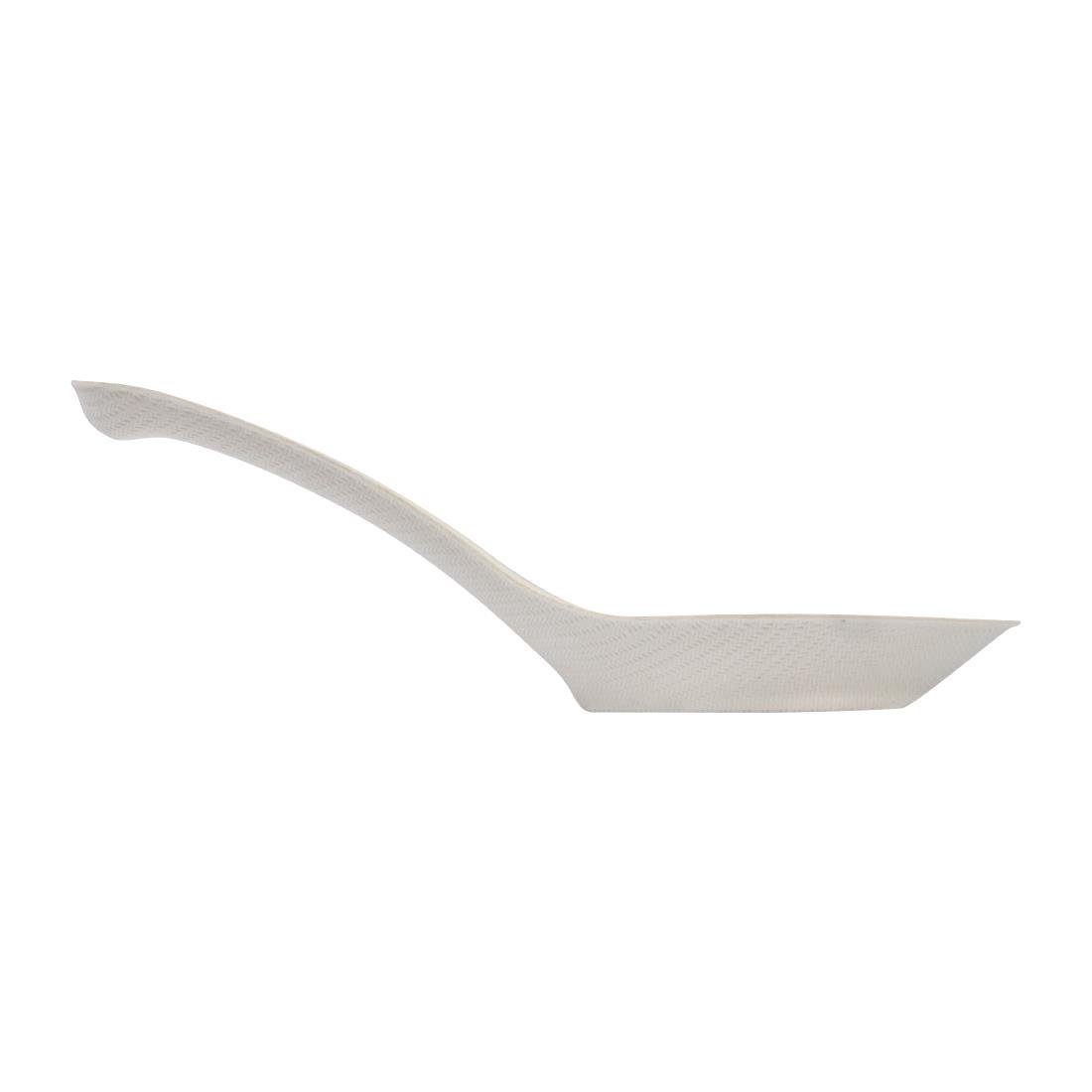 BioPak BioCane Chinese Soup Spoons White -140mm (Pack 1000) • PAS-DU624