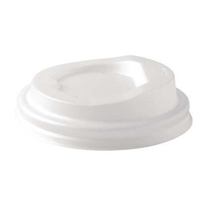 BioPak PLA Lids for BioPak BioCups 4oz 62mm White (1000 Pack) (Pack of 1000) • PAS-FY061