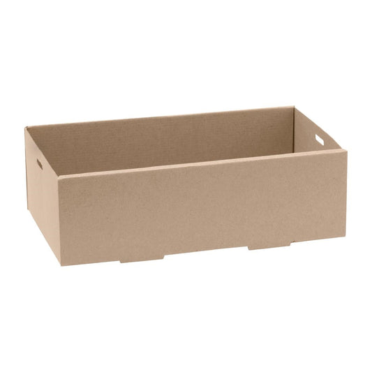 BioPak BioBoard Catering Tray Bases Extra Small (100 Pack) (Home Compostable | Pack of 100 | Fits Lid FY076) • PAS-FY071