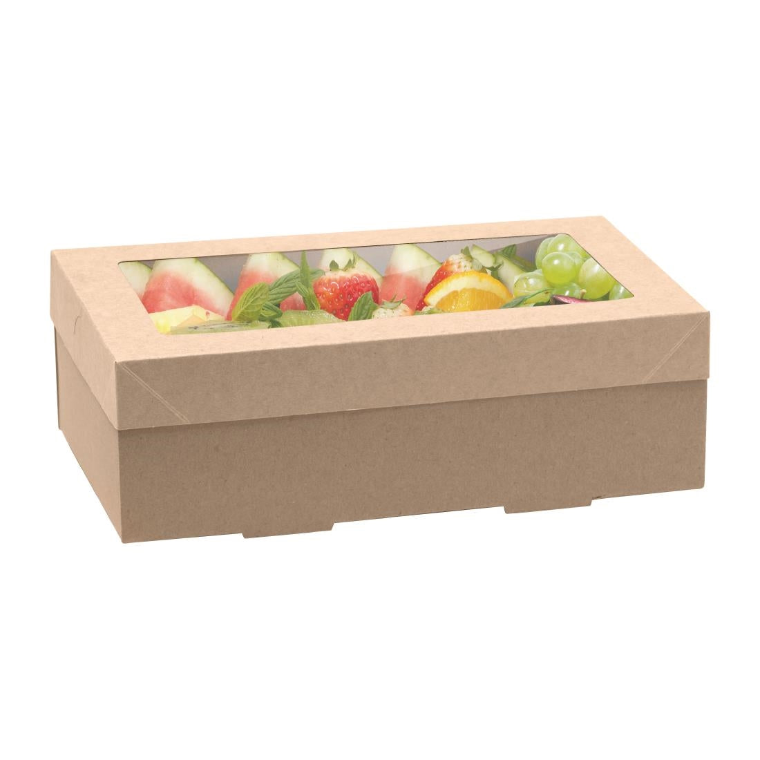 BioPak BioBoard Catering Tray Bases Extra Small (100 Pack) (Home Compostable | Pack of 100 | Fits Lid FY076) • PAS-FY071