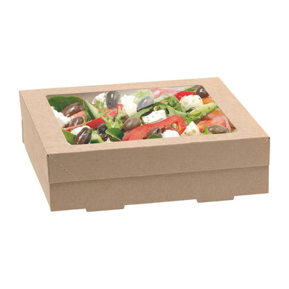BioPak BioBoard Catering Tray Bases Small (100 Pack) (Home Compostable | Pack of 100 | Fits Lid FY077) • PAS-FY072