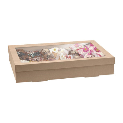 BioPak BioBoard Catering Tray Bases Extra Large (50 Pack) (Pack of 50) • PAS-FY075
