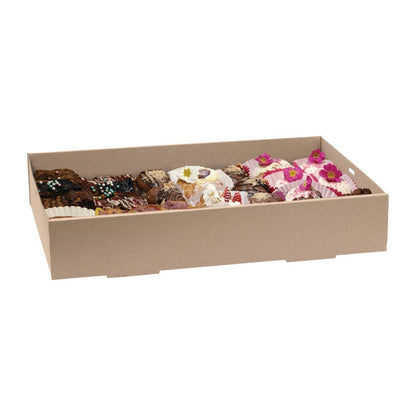 BioPak BioBoard Catering Tray Bases Extra Large (50 Pack) (Pack of 50) • PAS-FY075